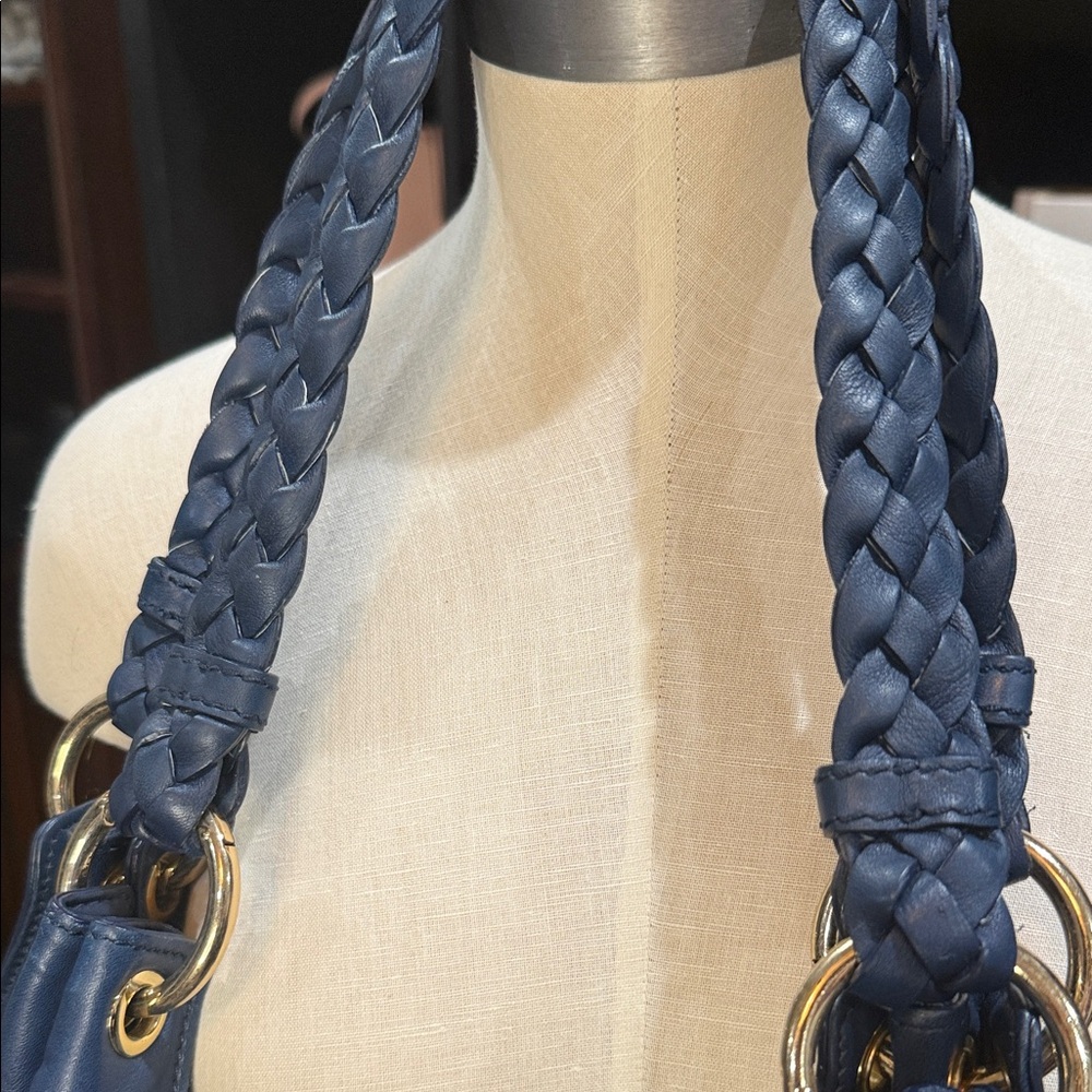 Michael Kors 'Braided Astor Grommet' large satchel - Picture 5 of 14